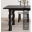 Table de salle à manger rétro en bois massif de style français-110651890