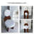 White Solid back side Chair(Set of 2)