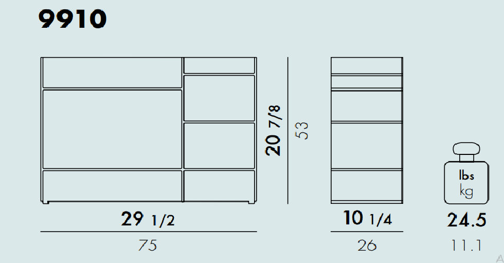 Sound-Rack 29.53'' W Plastic Shelving Unit, Amber