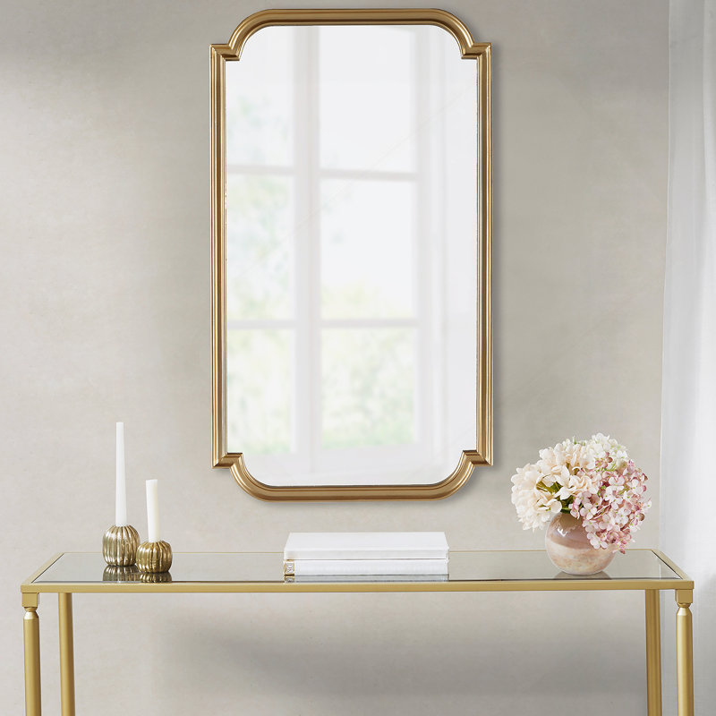Miroir mural doré