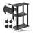 Small Narrow Nightstand With Charging Station & Wheels, Skinny End Table, Sofa Beside Table-1682808261