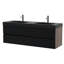 Meuble-lavabo 60 po avec lavabo à quartz et tiroirs souples, meuble-lavabo mural flottant pour salle de bain moderne, lavabo une pièce, pré-assemblé