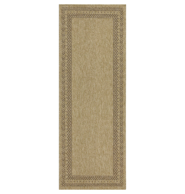 Jute/Mocha Indoor/Outdoor Area Rug - 5 Ft. 3 In. X 7 Ft. 3 In., Rectangle 5'3" x 7'3"