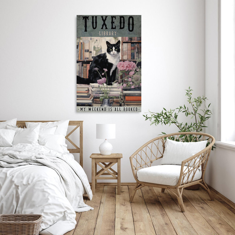 " Tuxedo Library ", 36" H x 24" W x 1.25" D