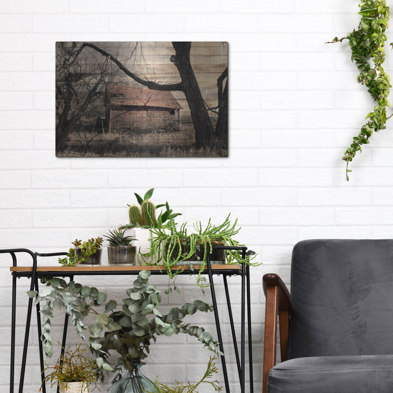 «Lost Farmstead On The Prairie 059» par Gordon Semmens, art mural en métal, H 12 po x l 16 po
