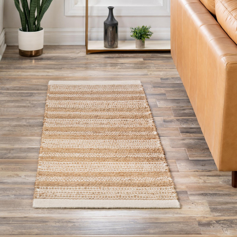 Tapis naturel Dovecove, Tapis de couloir 2 pi 7 po x 10 pi