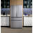 GE Profile Series Energy Star® 28.7 Cu. Ft. Smart Fingerprint Resistant 4-Door French-Door Refrigerator With Dual-Dispense Autofill Pitcher