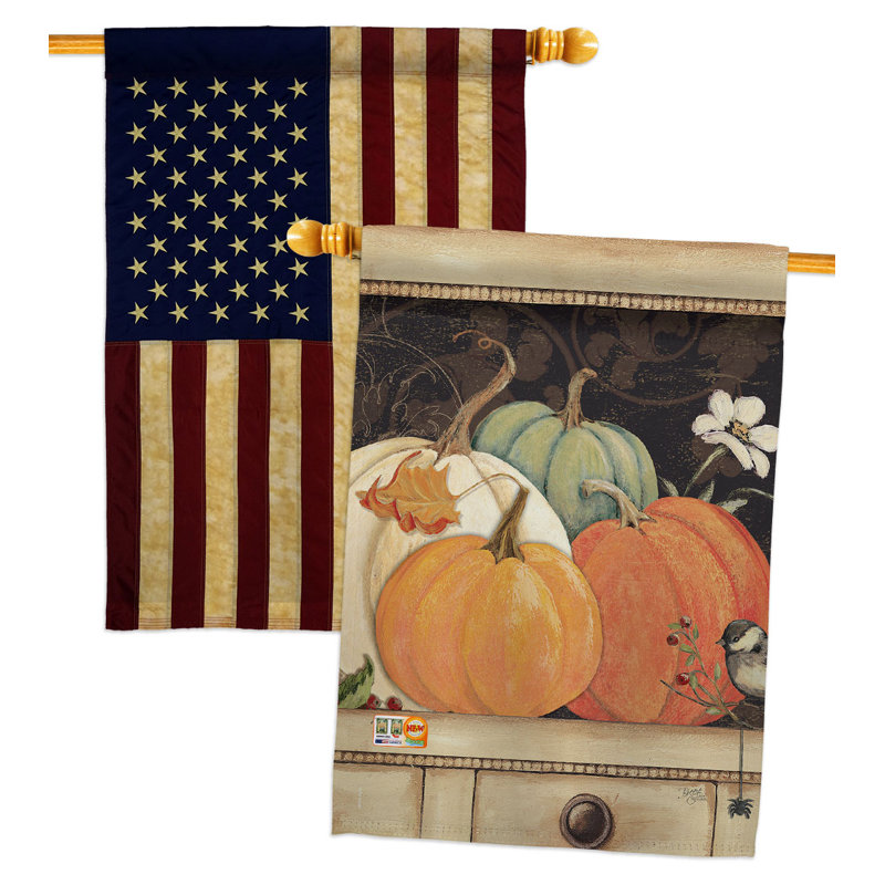 Double Sided 40'' H x 28'' W Polyester House Flag