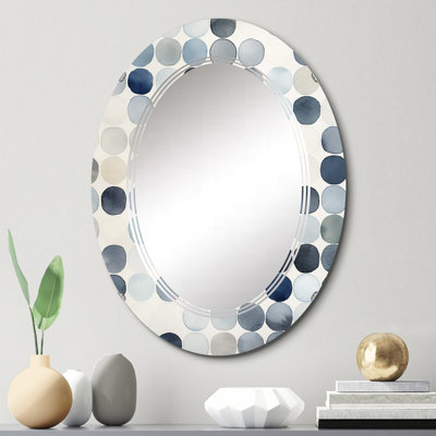 Chalotra - Miroir mural moderne ovale