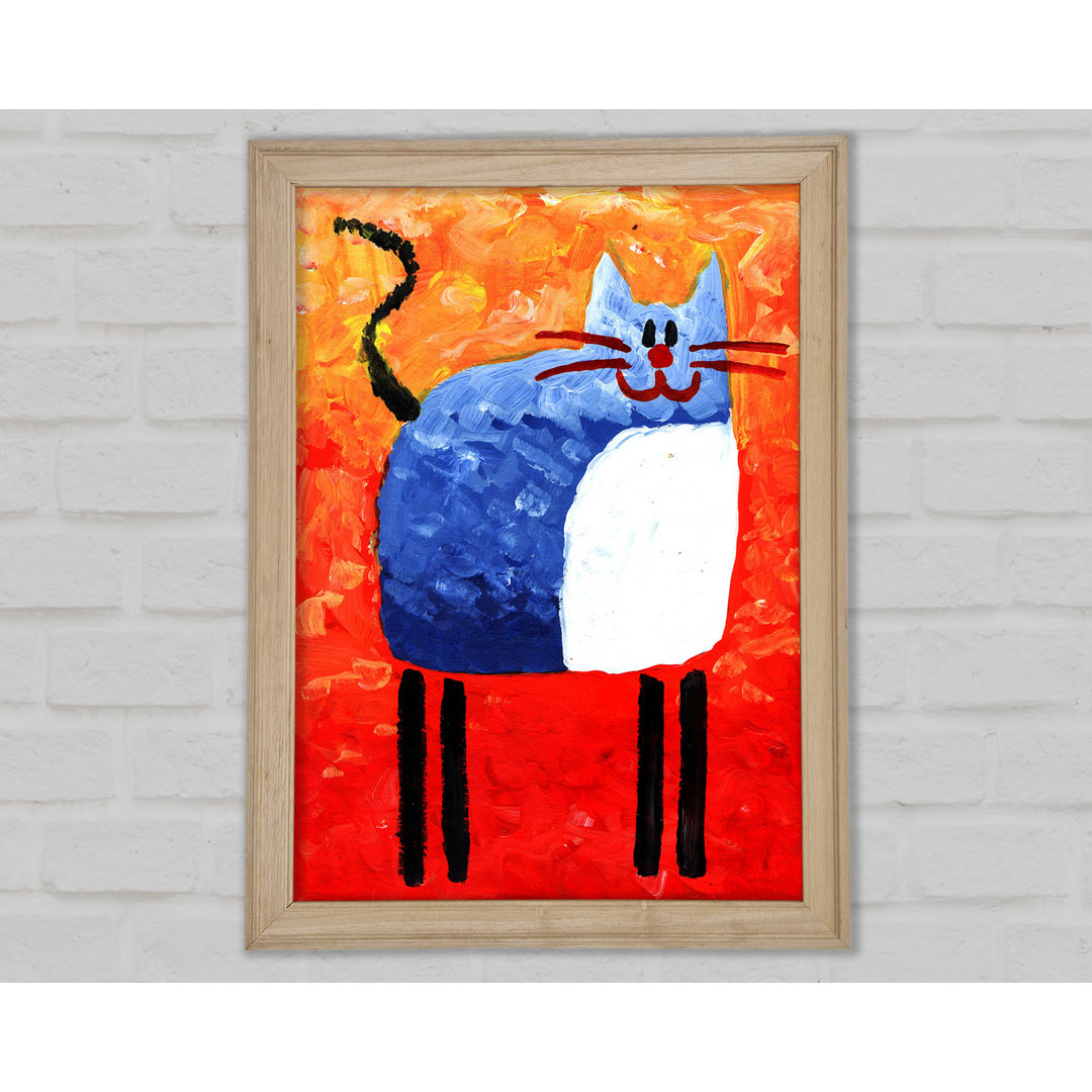 Blaue Katze - Druck