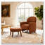 Chaise de loisir rembourrée avec repose-pieds-1838683257