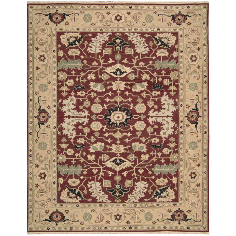 Glenndora Red Rug, 5'10" x 8'10"