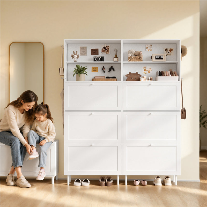 18 - Pair Shoe Storage Cabinet