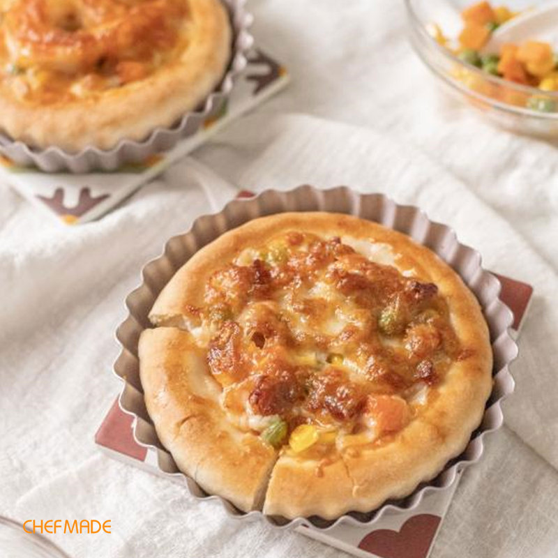 Moule à quiche rond 4 pièces 4 pouces CHEFMADE