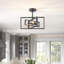 Plafonnier semi-encastré 3 lumières moderne 