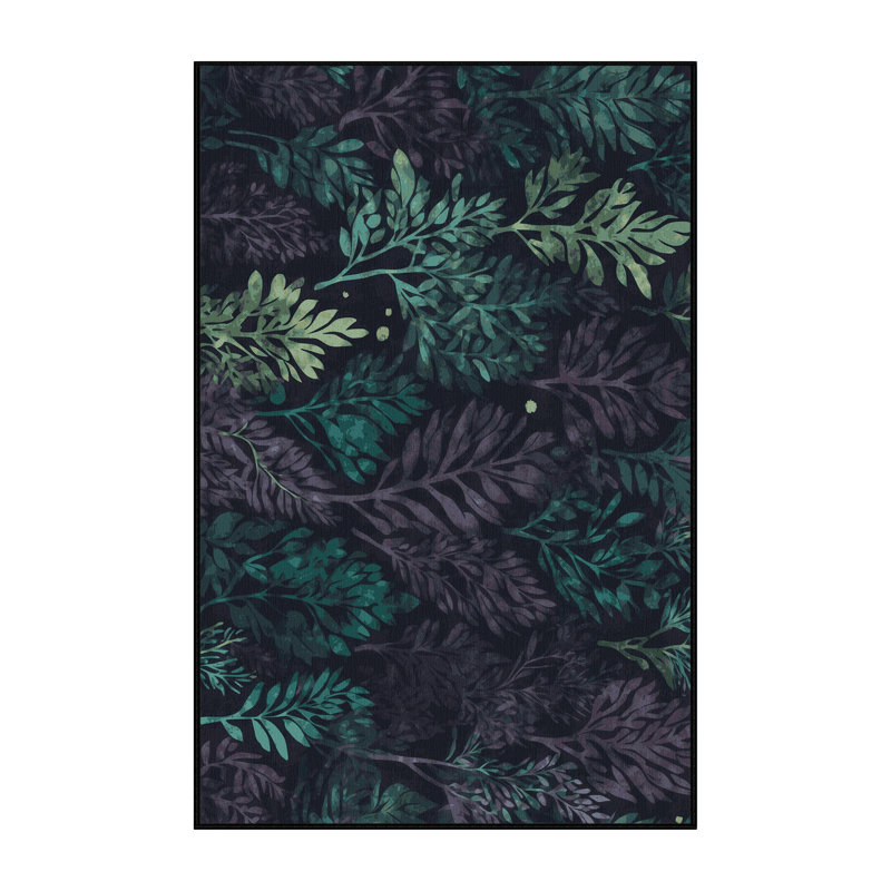 Forest Aurora Rug, Rectangle 4' x 6'