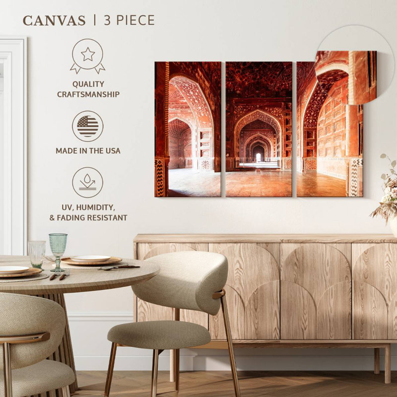 Exploring The Taj Mahal, 48" H x 74" W