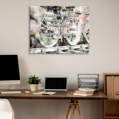 Astoria Grand Gallery Wrapped Canvas By Godfrey Reggio: "It’s not that we use technology, we live tec