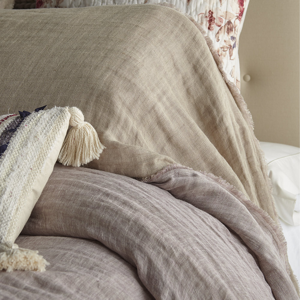 Artis Linen Coverlet Set, Queen Converlet + 2 Shams
