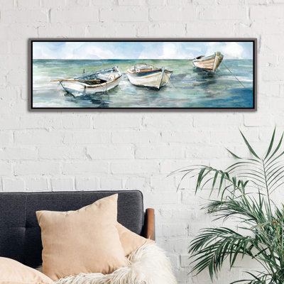 «Caught At Low Tide II» par Carol Robinson - Giclée sur toile panoramique tendue sur toile