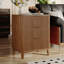 Table de chevet 23,62 po avec 3 tiroirs, ensemble de 2-1533396757