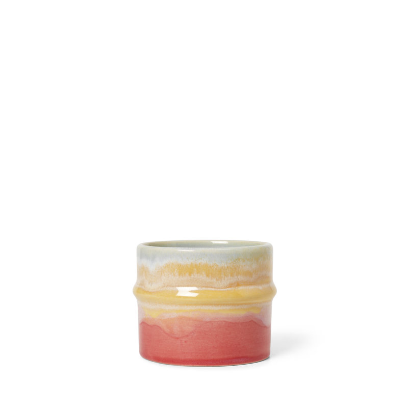 Poppery Ceramic Coffee Mug, 9.1, Pink/Yellow