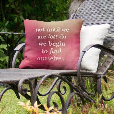 Outdoor Reversible Throw Pillow