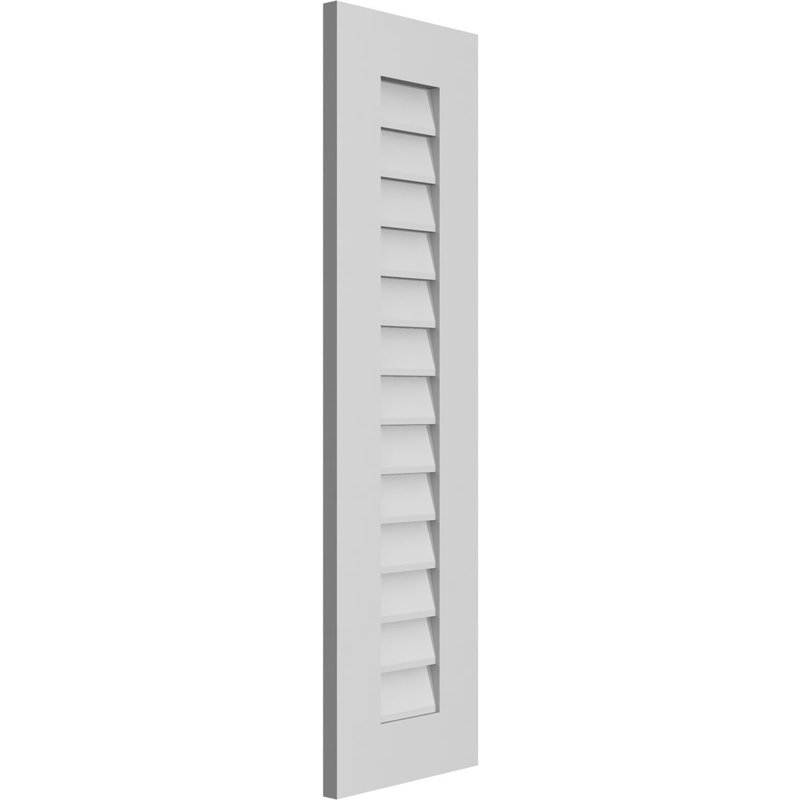 Vent à pignon rectangulaire en uréthane non-fonctionnel, H 42 po x l 12 po x P 1 po