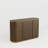 50" Mid-Century Modern Fluted Sideboard, Solid Wood Buffet Cabinet with Brushed Gold Stainless Steel Accents-398790215
