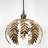 Traditional Fern Leaf Design Ceiling Pendant Light Shade in Shiny Finish-1312922436
