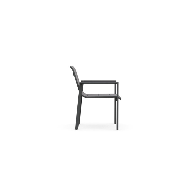 Amalfi Dining Chair White, Charcoal