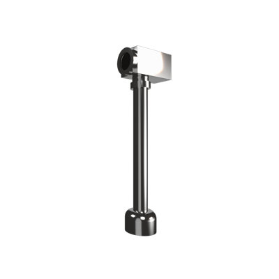 Déchets carrés avec siphon intégré - chrome