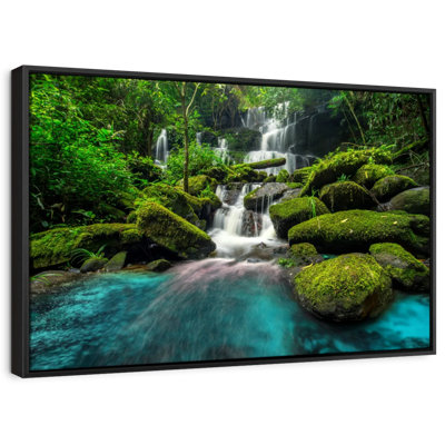 «Forest Waterfall Scene Wall Art»