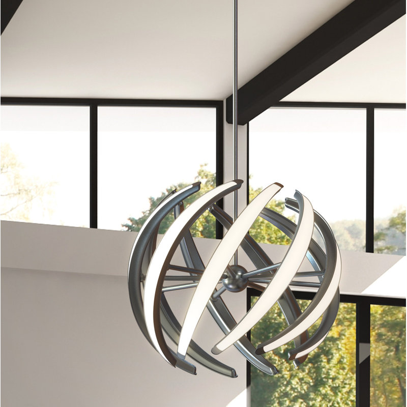 Swirl 9-Light Globe Pendant