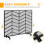 Amaryn 187.96cm x 57.15cm Steel Spark Screen