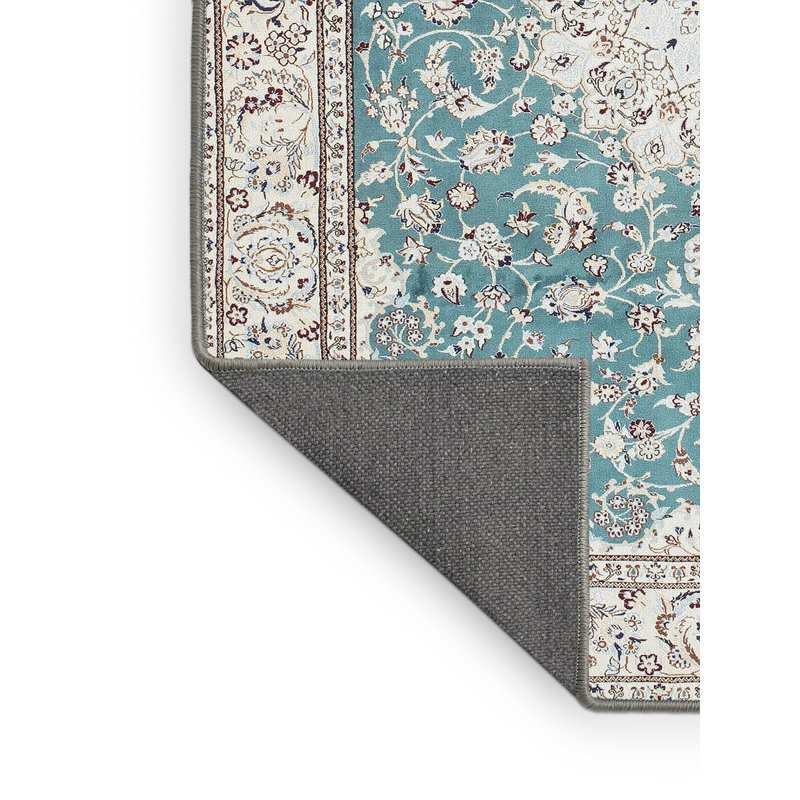 Tapis oriental bleu / gris Cuadrado, Rectangle 5 pi x 8 pi