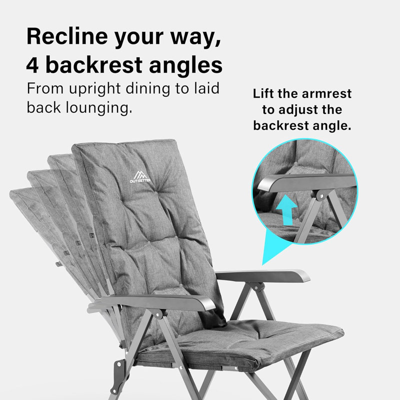 Folding Camping Chair, Grey