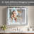 Hilvert Recessed or Surface Mount LED Lighted Medicine Cabinet with Mirror & 2 Adjustable Shelves, Dimmable-137796224