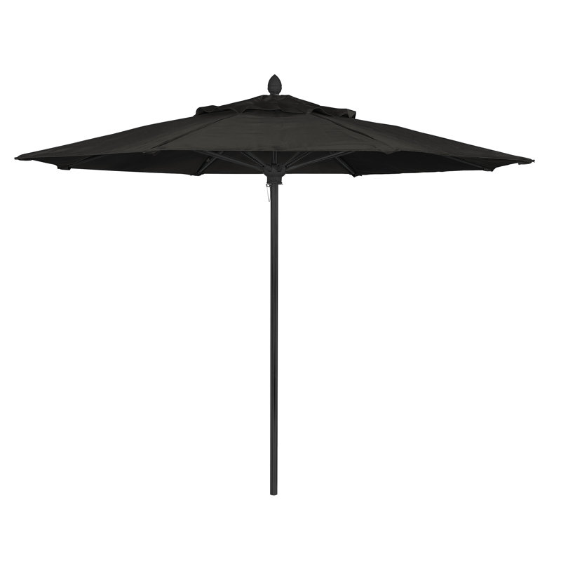 Parasol de marché 9 pi Prestige, Bronze champagne, Sunbrella® - noir