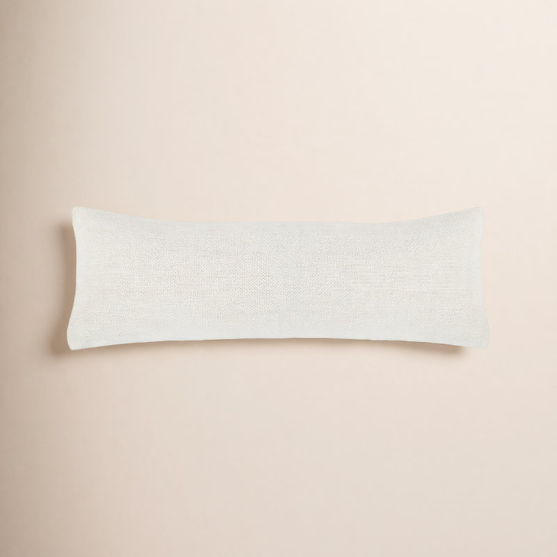 Housse de coussin rectangulaire et insert Hendrick, Crème