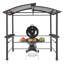 Pavillon de jardin en acier pour barbecue l 8 pi. x P 5 pi.