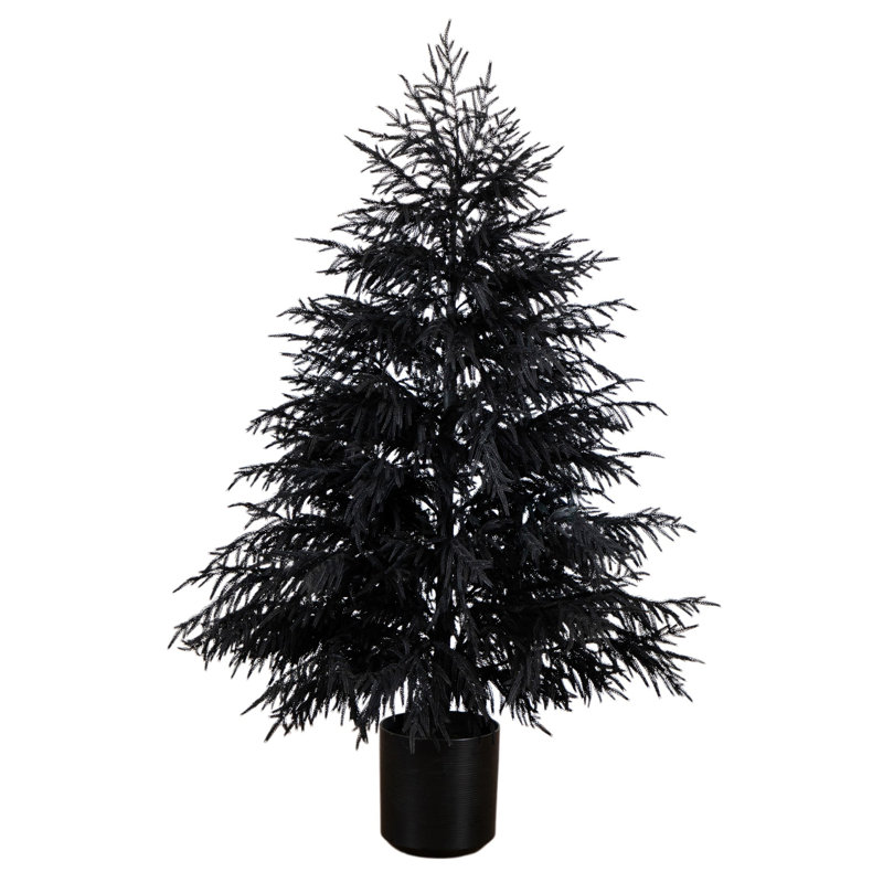 Arbre de Noël artificiel avec touche naturelle, H 6 po x l 40 po x P 11 po