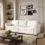 Canapé Chesterfield, canapé-lit gigogne de 93,7 po, canapé-lit convertible 3 en 1 en similicuir avec garniture cloutée et accoudoirs roulés, canapé-lit multifonctionnel pour le salon, la chambre à coucher-1338576358