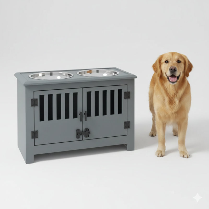 Station d'alimentation canine pour chien