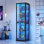 Vitrine à 5 tablettes en verre