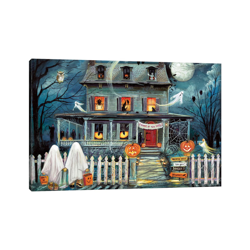 Enter If You Dare by Ruane Manning - Print on Canvas, 20.32 cm H x 30.48 cm W, No Framed