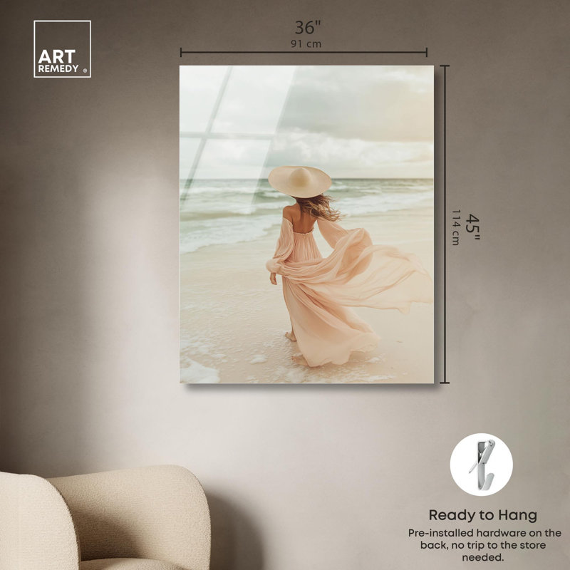 «Ocean's Breath», reproduction d'art sur acrylique par Art Remedy, H 45 po x l 36 po