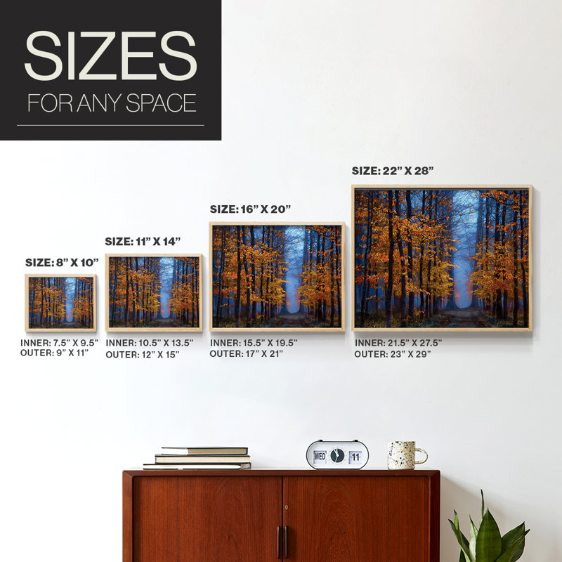 The Path of -Framed Print - Restickable, H 8 po x l 10 po, Naturel