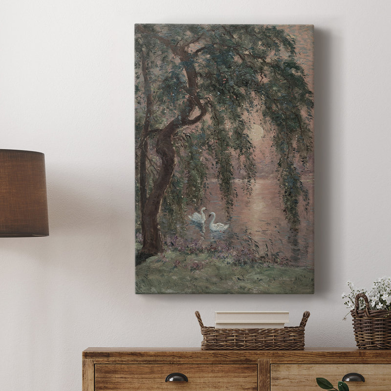 Paysage rétro CXIV - galerie Cavas sur mesure, H 18 po x l 12 po