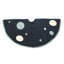 Blue Polka Dot Hand-felted Wool Christmas Tree Skirt-60"